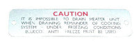 Heater Pipe Caution Badge