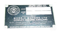 Chassis Identification Plate 