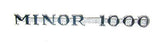 Bonnet Side Badge-Chrome "MINOR 1000" 