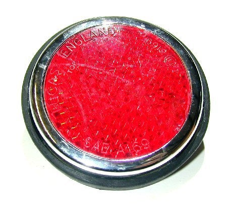 Rear Red Reflector - 2.1/2"Round 