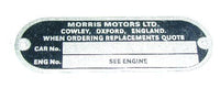 Chassis Identification Plate