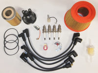 Tune Up & Filter Service Kit - 948, 1098 & 1275cc Morris Minors - 25D4 Top Entry Distributor Cap With Push In Leads - Cartridge Type Oil Filter