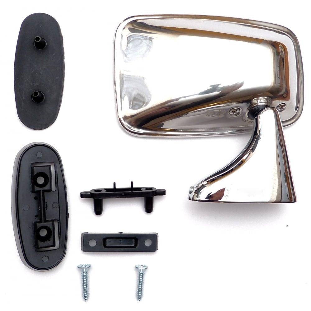 Door Mirror Rectangular Universal R H Requires Drilling Mounts On Door